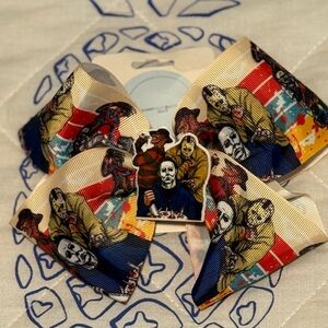 Horror Movie Character Hair Bow